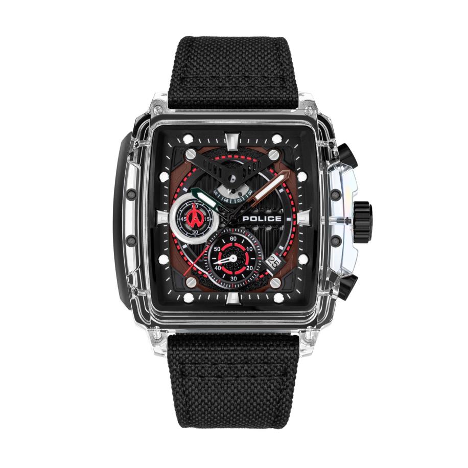 Police POLICE Analoog horloge Clout zwart -