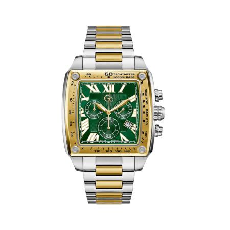 Gc Analoog horloge RetroFit goud / groen / zilver