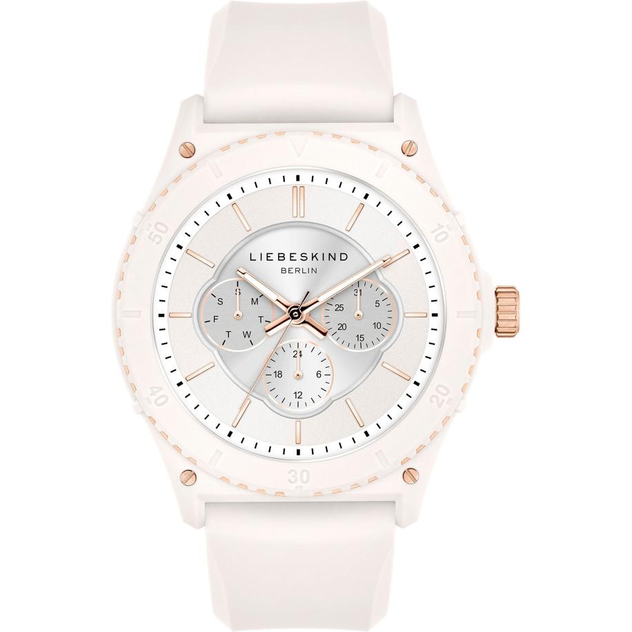 liebeskind berlin Liebeskind Berlin Analoog horloge rose-goud / zilvergrijs / wit -