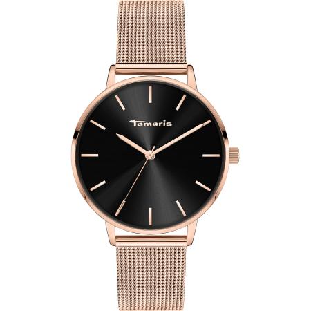 Tamaris Analoog horloge rose-goud / zwart