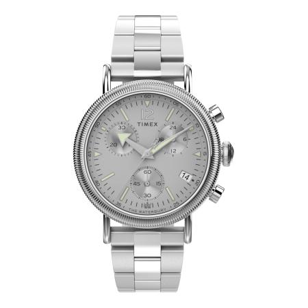 TIMEX Analoog horloge Waterbury Coin Edge zilver