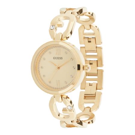 Guess GUESS Analoog horloge Empower champagne / goud / transparant