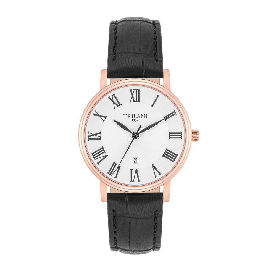 Trilani Trilani Analoog horloge rose-goud / zwart / wit -