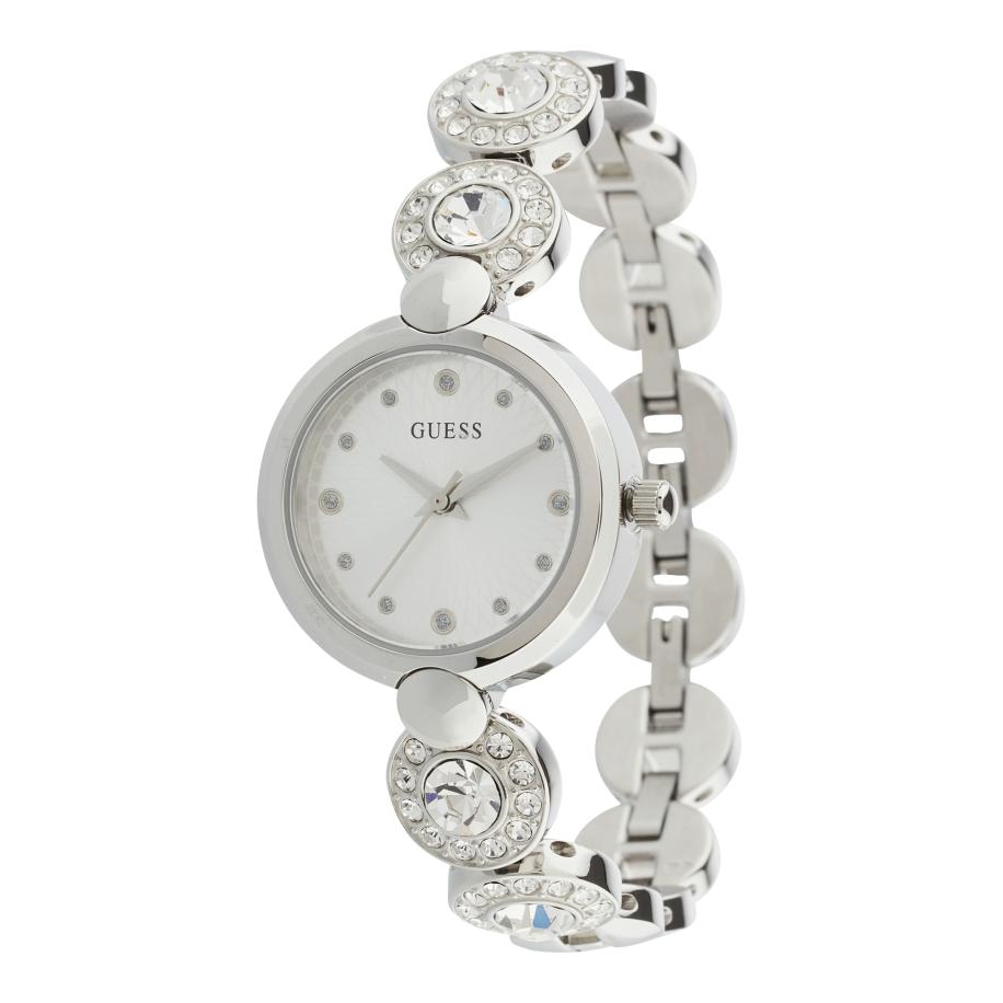 Guess GUESS Analoog horloge zwart / zilver / transparant -