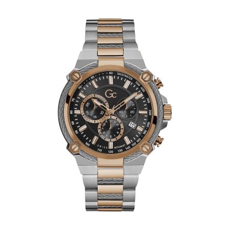 Gc Analoog horloge CableForce goud / zwart / zilver
