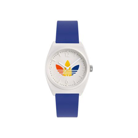 Adidas ADIDAS ORIGINALS Analoog horloge Project Two Grfx donkerblauw / oranje / rood / wit