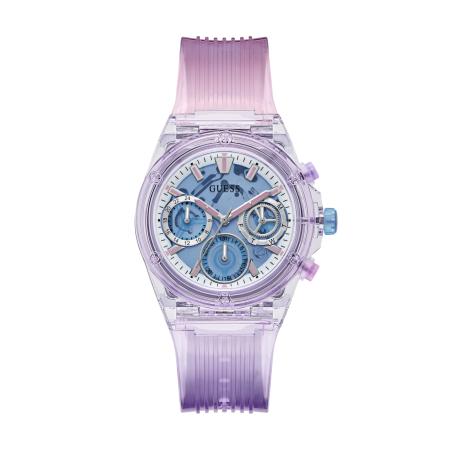 Guess GUESS Analoog horloge Athena lichtblauw / sering / rosa