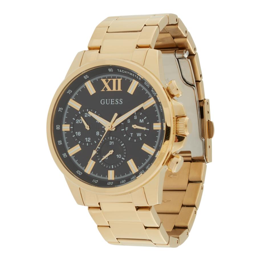 Guess GUESS Analoog horloge Walker goud / grijs / zwart -