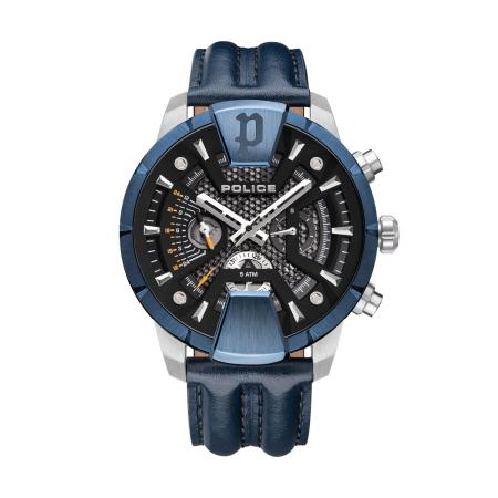 Police POLICE Analoog horloge Huntley blauw / zilver