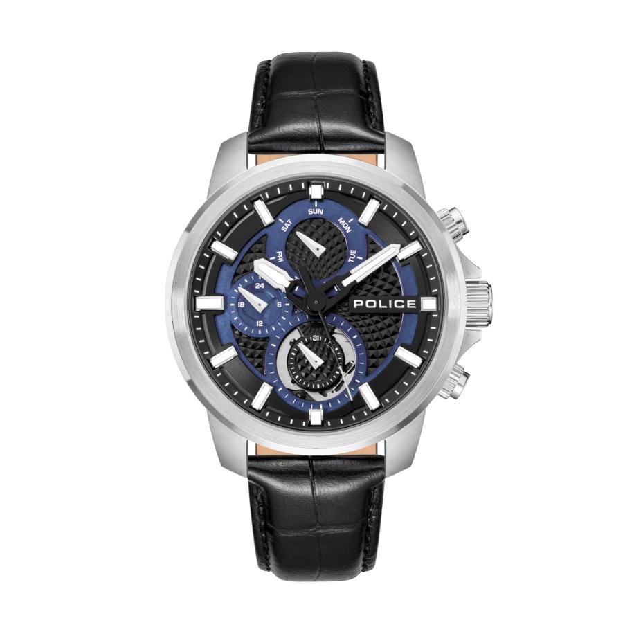 Police POLICE Analoog horloge Newport zwart / zilver -