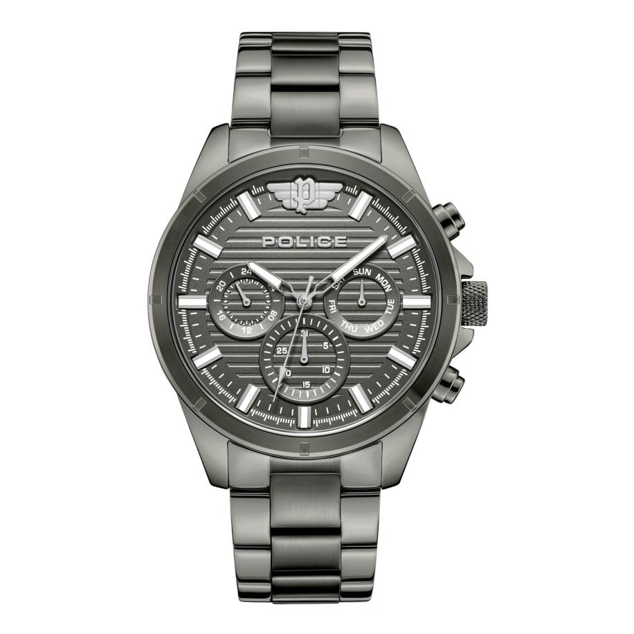 Police POLICE Analoog horloge Malawi donkergrijs -