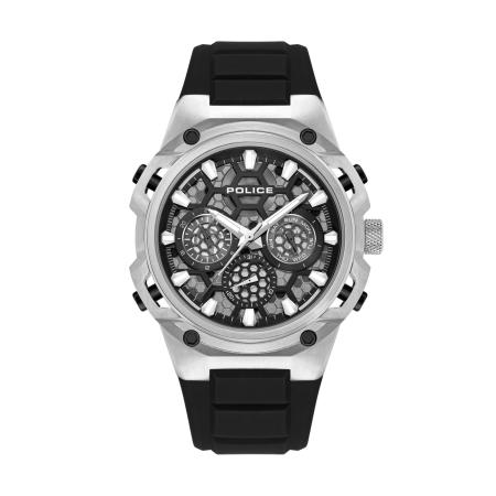 Police POLICE Analoog horloge Challenger zwart / zilver