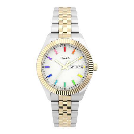 TIMEX Analoog horloge Legacy Rainbow goud / gemengde kleuren / zilver / wit