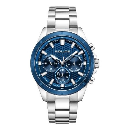 Police POLICE Analoog horloge Motion blauw / zilver