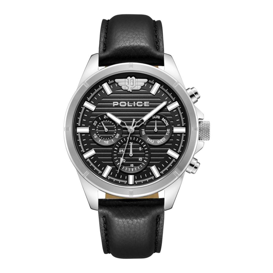 Police POLICE Analoog horloge Malawi zwart / zilver -