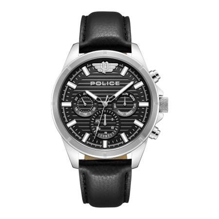 Police POLICE Analoog horloge Malawi zwart / zilver
