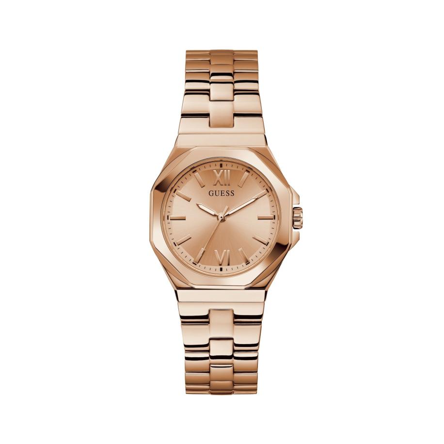 GUESS Analoog horloge Empress rose-goud Roze