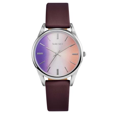 Suri Frey Analoog horloge Lotty bruin / lila / zalm roze / zilver