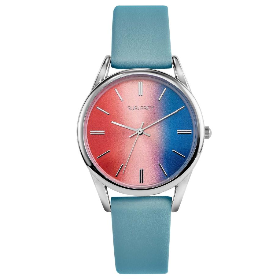 Suri Frey Suri Frey Analoog horloge Lotty blauw / pink / rood / zilver -
