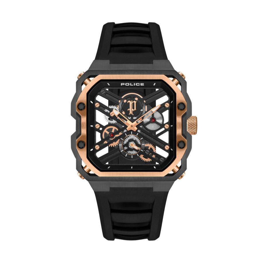 Police POLICE Analoog horloge Disruptor I rose-goud / zwart -