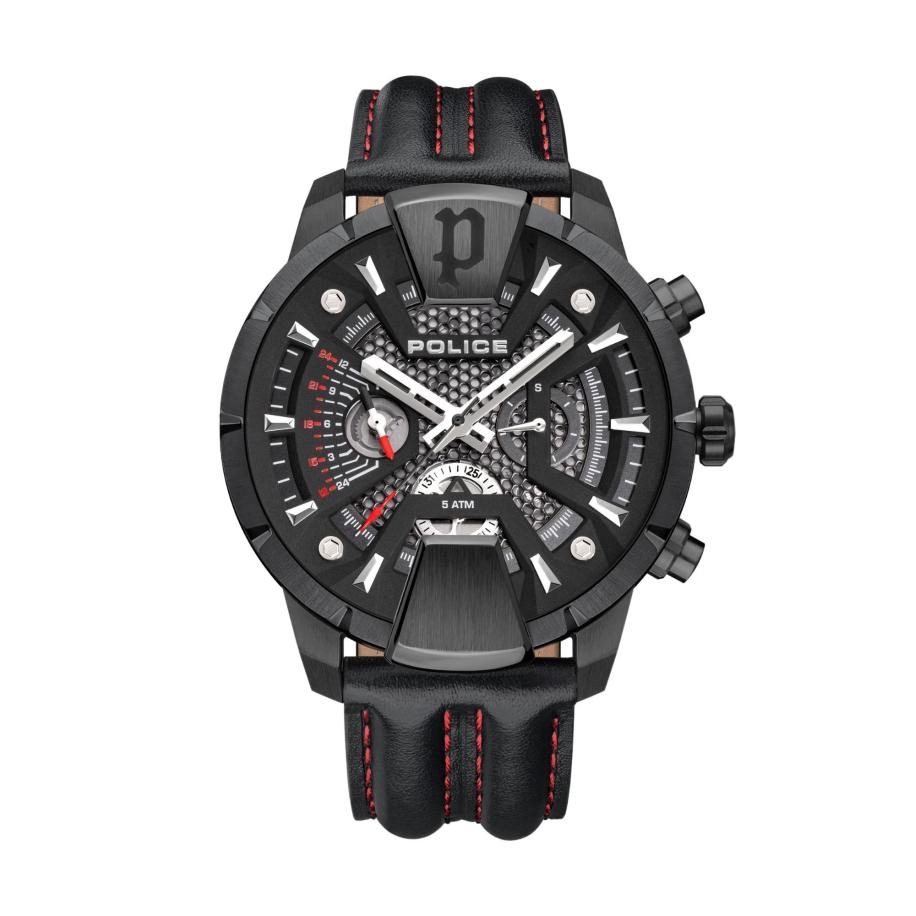 Police POLICE Analoog horloge Huntley rood / zwart -