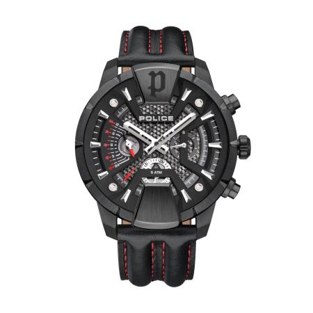 Police POLICE Analoog horloge Huntley rood / zwart