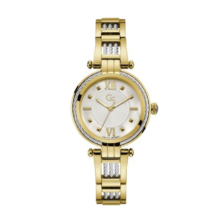 GC Gc Analoog horloge CableBijou goud / zilver / wit