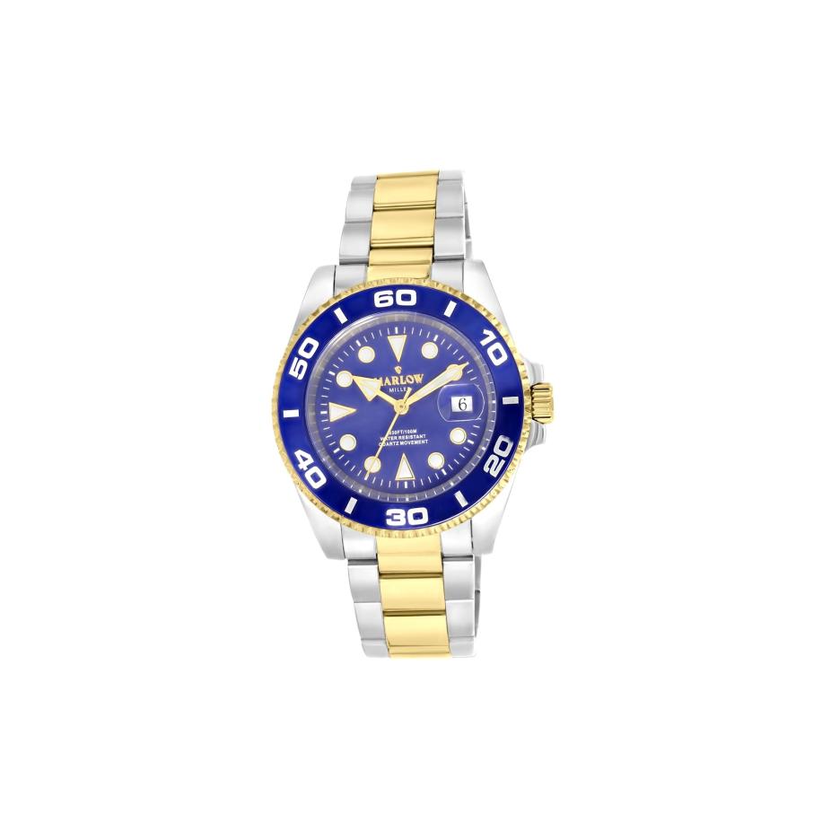 Lucardi Lucardi Analoog horloge enziaan / goud / zilver -