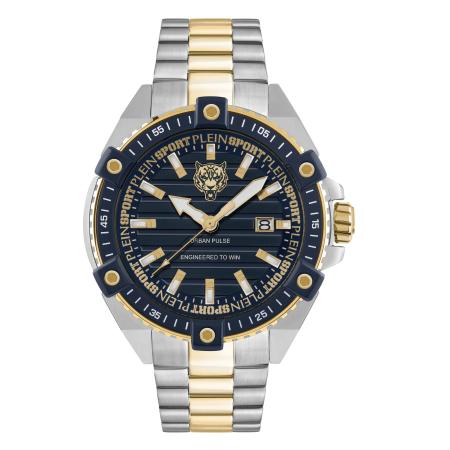 Plein Sport Plein Sport Analoog horloge Urban Pulse nachtblauw / goud / zilver