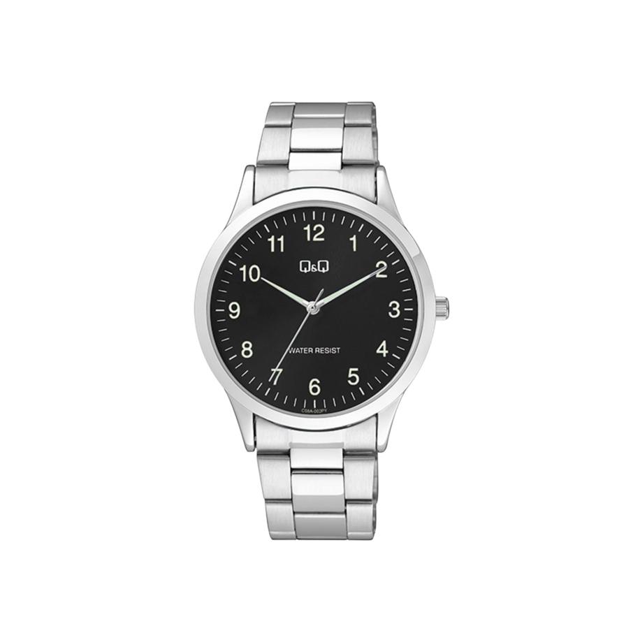 Q&Q Q&Q Analoog horloge zwart / zilver -