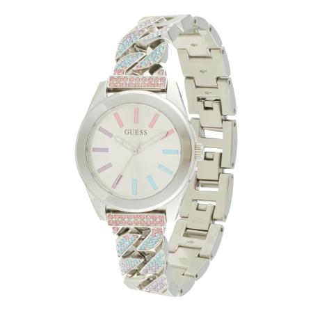 Guess GUESS Analoog horloge Serena lichtblauw / rosa / zilver / wit