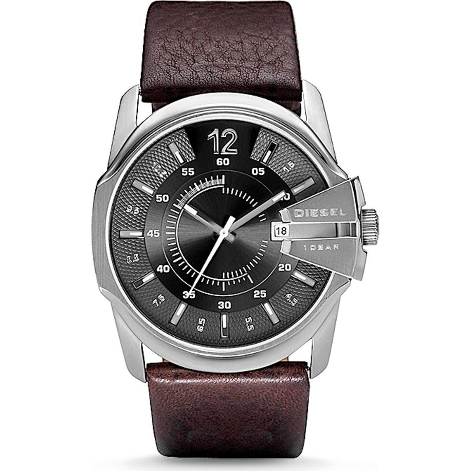Diesel DIESEL Analoog horloge Master Chief donkerbruin / zwart / zilver -
