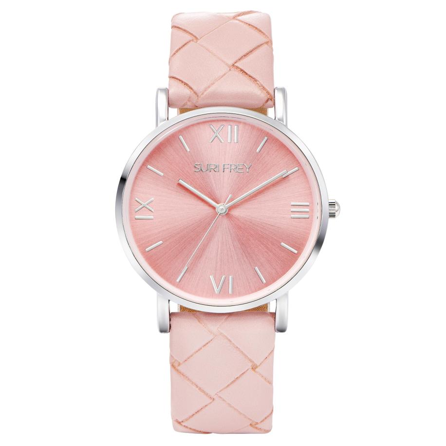 Suri Frey Analoog horloge Molly zilvergrijs / rosé Roze