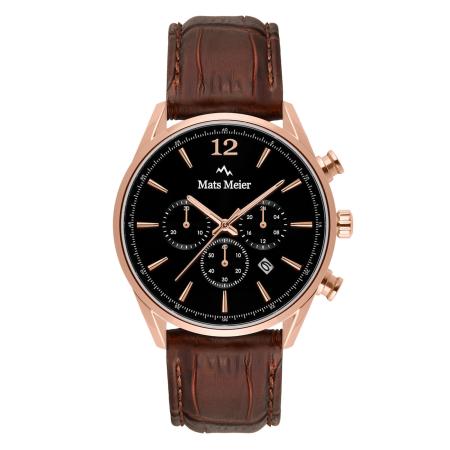 Mats Meier Analoog horloge bruin