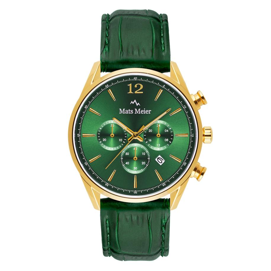 Mats Meier Analoog horloge groen Groen