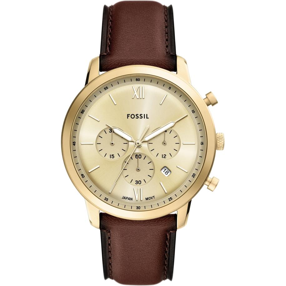 Fossil FOSSIL Analoog horloge Neutra donkerbruin / goud -