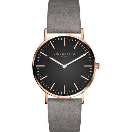 liebeskind berlin Liebeskind Berlin Analoog horloge rose-goud / grijs / zwart