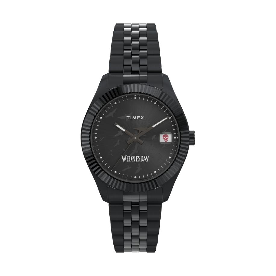 TIMEX Analoog horloge Timex x Wednesday Timex Legacy zwart Zwart