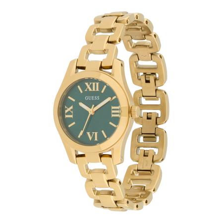 GUESS Analoog horloge VEDA goud / donkergroen