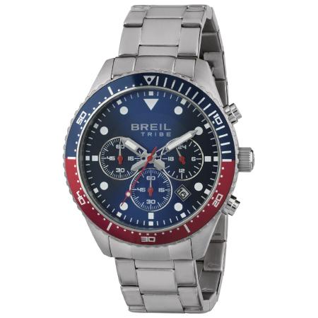 Breil Breil Analoog horloge Sail nachtblauw / robijnrood / zilver / wit