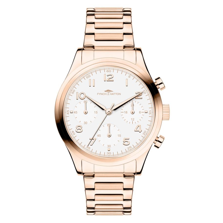 Fynch-Hatton FYNCH-HATTON Analoog horloge rose-goud -