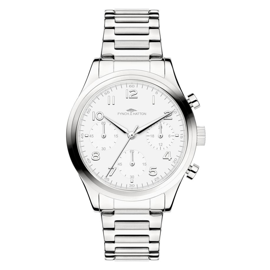 Fynch-Hatton FYNCH-HATTON Analoog horloge zilver / wit -