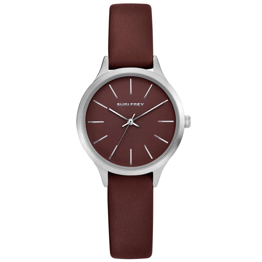 Suri Frey Analoog horloge Nicky bruin / zilver Bruin