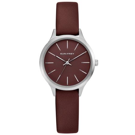 Suri Frey Analoog horloge Nicky bruin / zilver