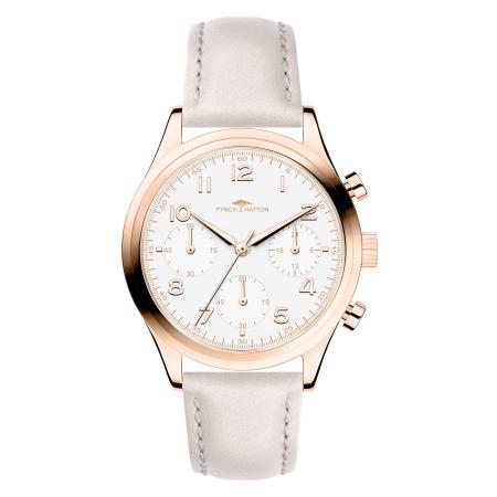 Fynch-Hatton FYNCH-HATTON Analoog horloge rose-goud / grijs / wit
