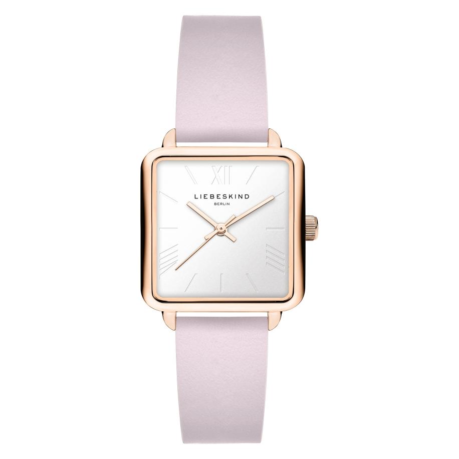 Liebeskind Berlin Analoog horloge goud / pink / wit Roze