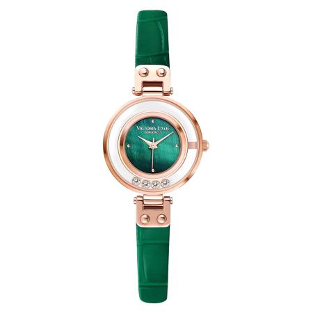 Victoria Hyde Victoria Hyde Analoog horloge Stars rose-goud / groen / transparant