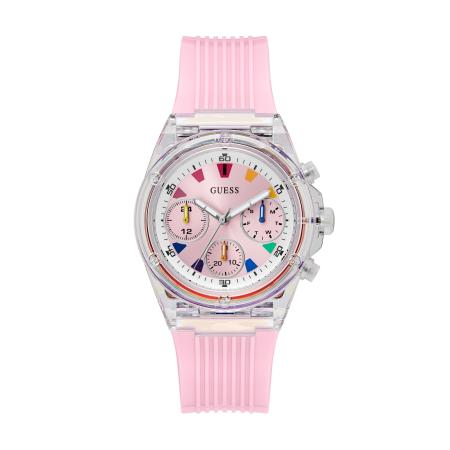 Guess GUESS Analoog horloge ATHENA rosa / zilver