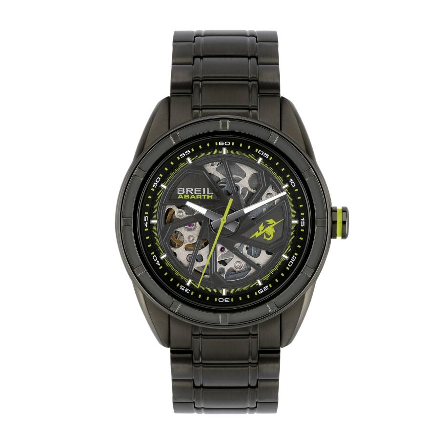 Breil Breil Analoog horloge Abarth antraciet / limoen / zwart -