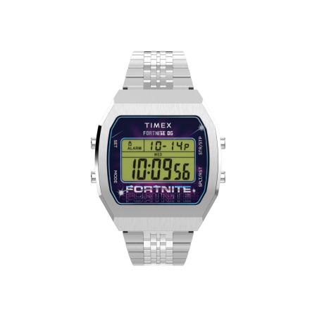 TIMEX Digitaal horloge Timex x Fortnite T80 zilver